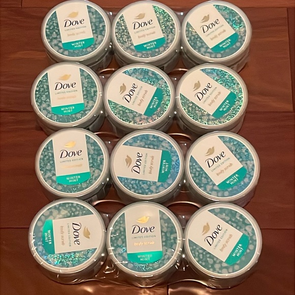 Dove Body Scrub Limited Edition Winter Mint 3.5 oz Lot of...